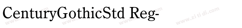 CenturyGothicStd Reg字体转换